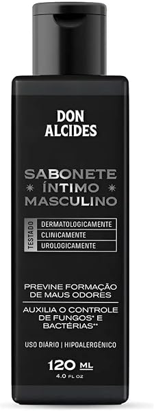 Don Alcides Sabonete Íntimo Masculino em Gel, Sem Perfume