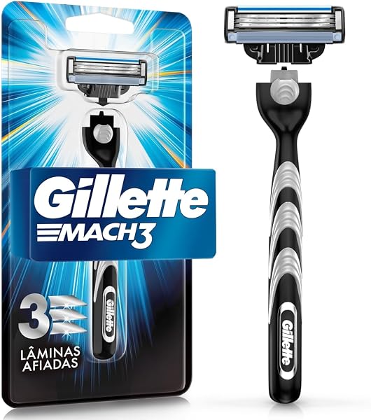 Gillette Mach3 Aparelho de Barbear com 3 Lâminas, 1 Unidade