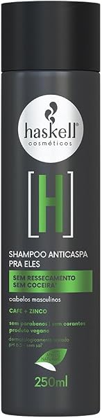 Haskell Shampoo Anticaspa Pra Ele 250 ml