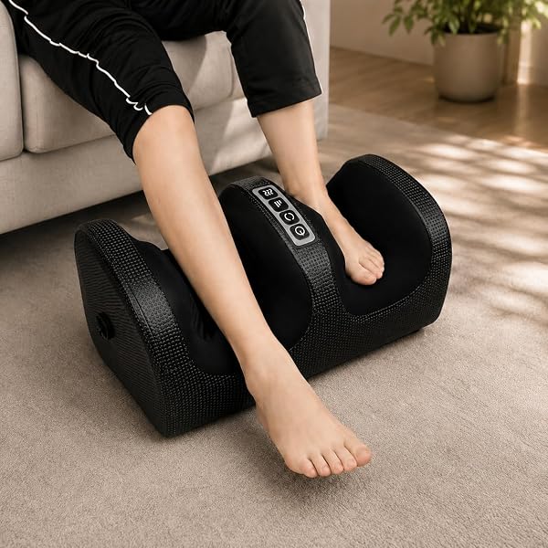 LNMAX Massageador de Pés Shiatsu Shia Foot, Cor Preta