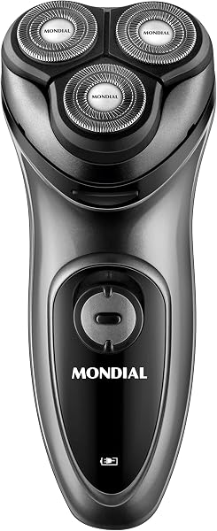 MONDIAL Barbeador Elétrico Power Shave, Preto/Prata, Bivolt - BE-02