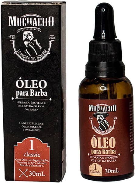 Muchacho Óleo para Barba Profissional Hidratante Classic 30 ml