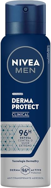 NIVEA MEN Desodorante Antitranspirante Aerossol Derma Protect Clinical 150 ml