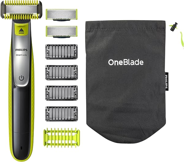 Philips OneBlade Hybrid QP2630/30 Aparador de Barba para Corpo e Rosto, com 4 Pentes e Bolsa de Viagem