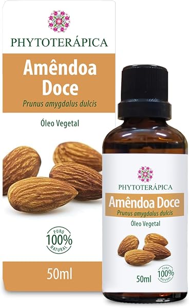 Phytoterápica Óleo Vegetal de Amêndoa Doce 60 ml, para Massagem e Aromaterapia