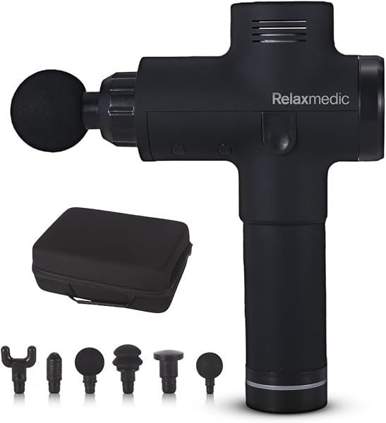 RelaxMedic Deep Therapy Pistola Massageadora Elétrica