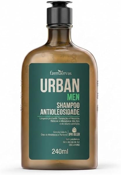 Urban Men Shampoo Antioleosidade para Cabelos Oleosos 240ml