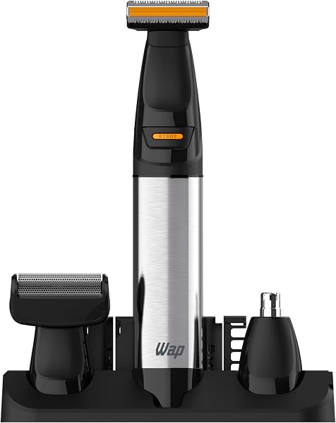 WAP Barbeador e Aparador de Pelos WSH08, IPX7, Lâminas de Inox, Bivolt